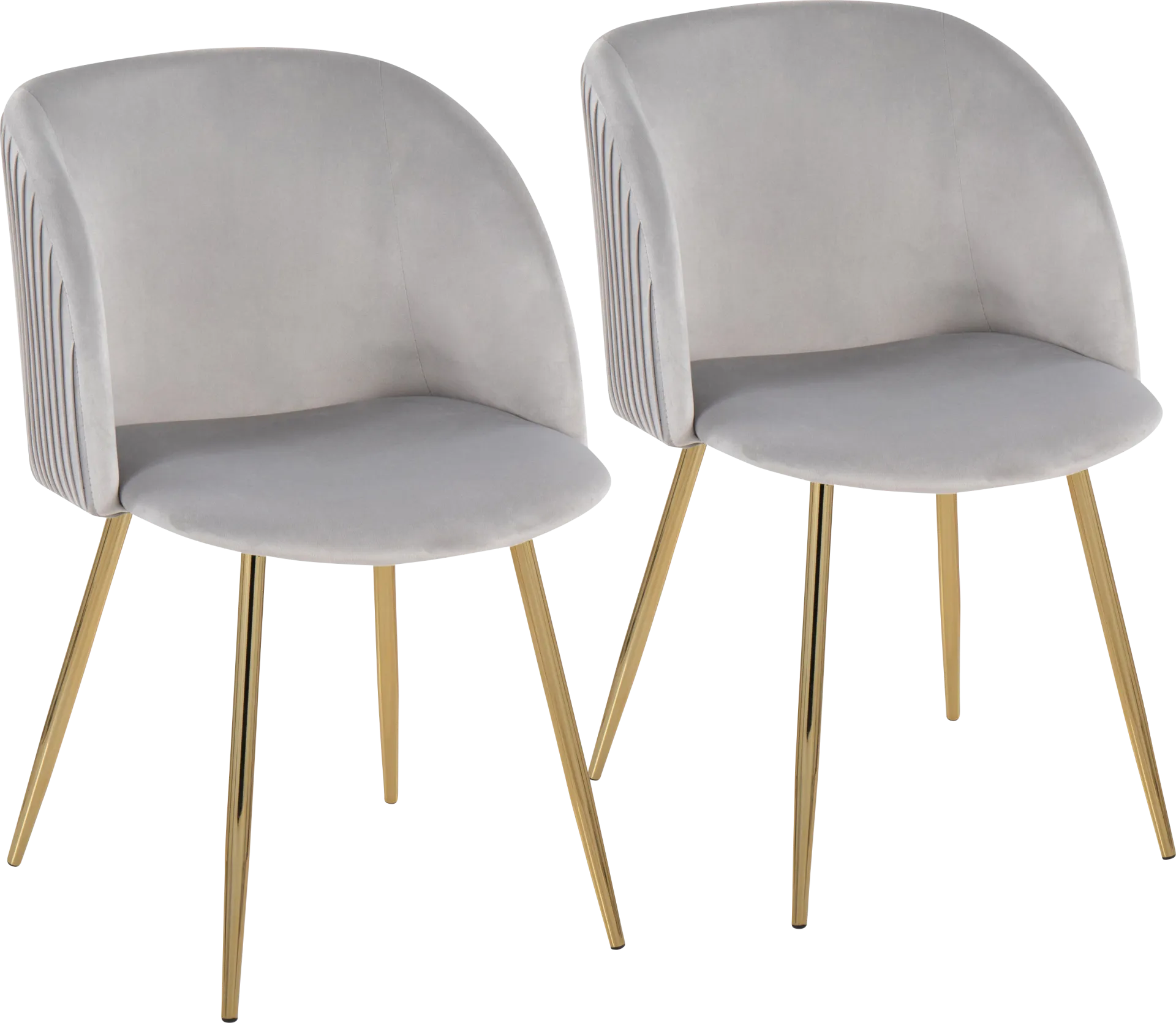 Sutlive I Silver Dining Chair Set of 2 - Image 1