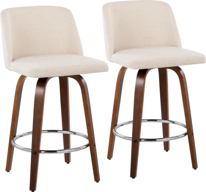 Clyo II Swivel Counter Stool, Set of 2