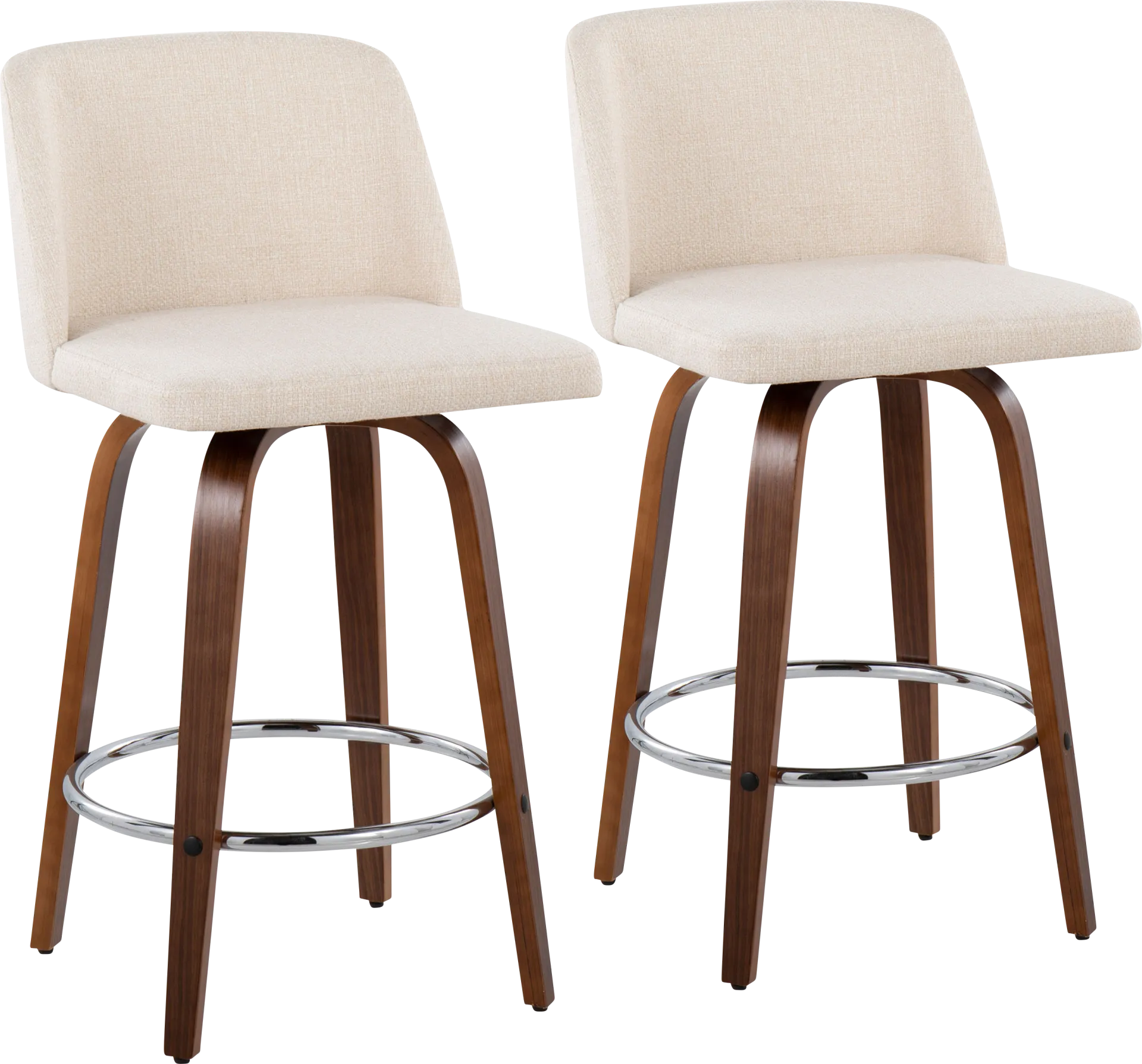 Clyo II Swivel Counter Stool, Set of 2 - Image 1