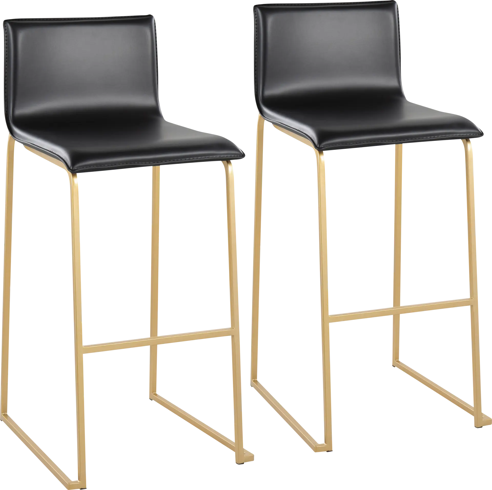 Glatigny I Black Barstool Set of 2
