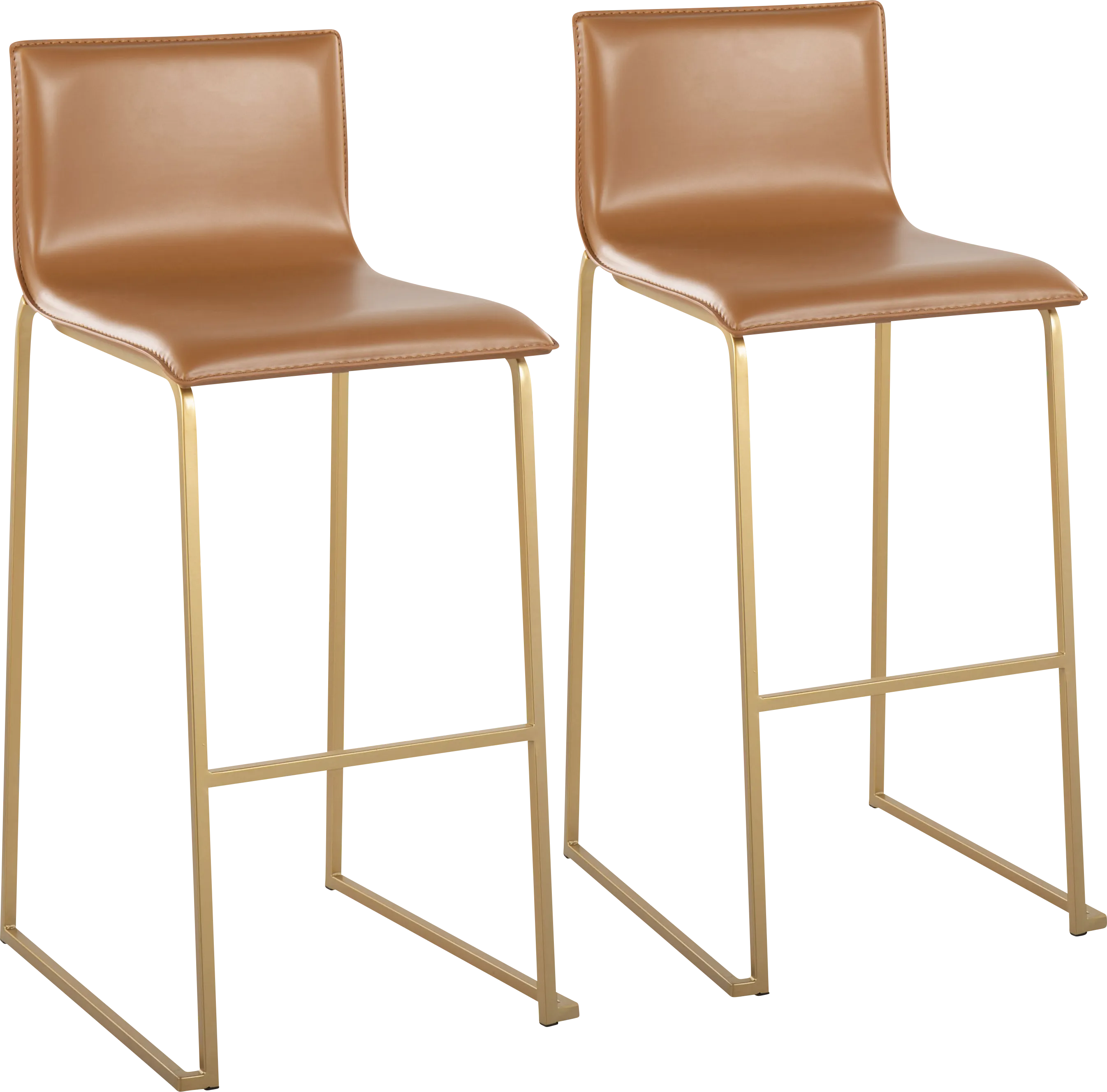 Glatigny I Camel Barstool Set of 2 - Thumbnail - Image 1