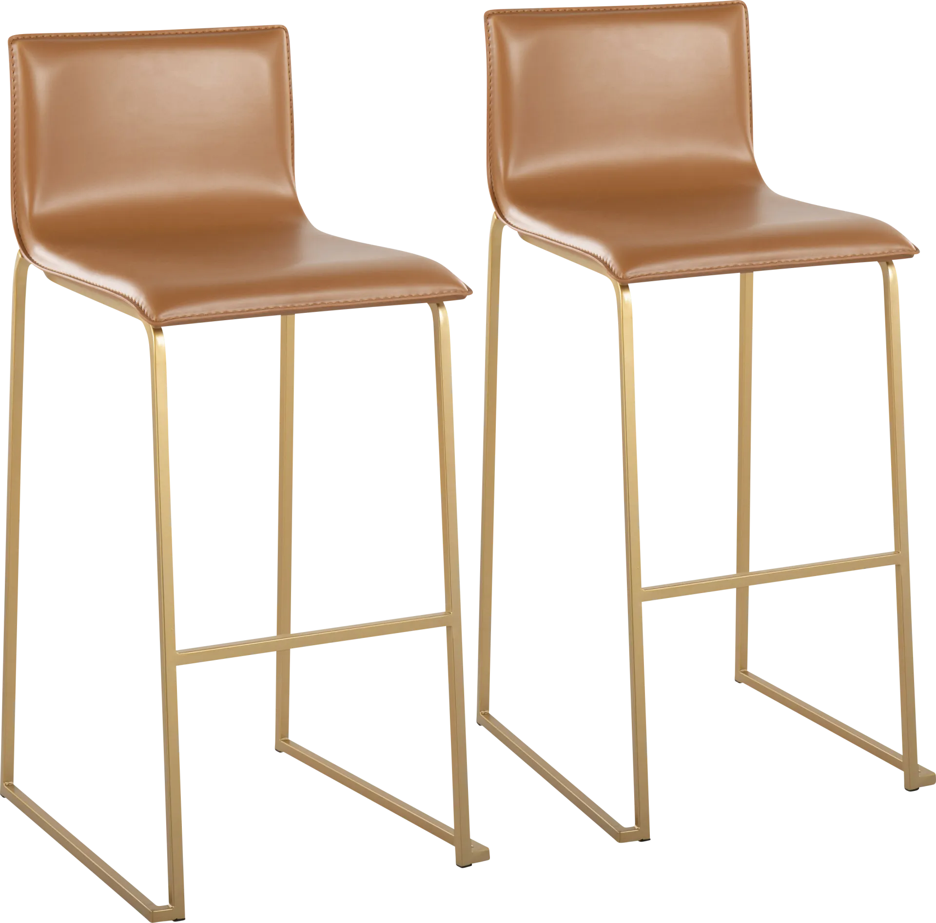 Glatigny I Camel Barstool Set of 2 - Image 1