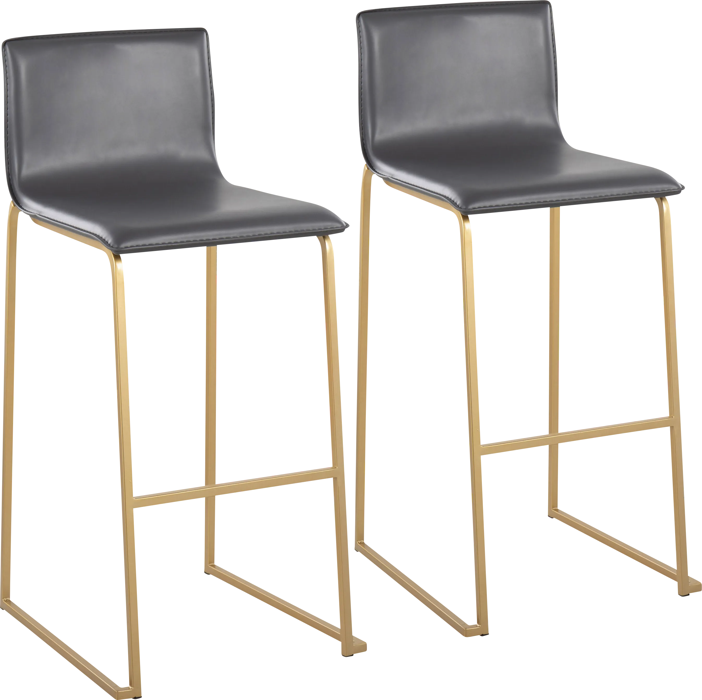 Glatigny I Gray Barstool Set of 2 - Thumbnail - Image 1