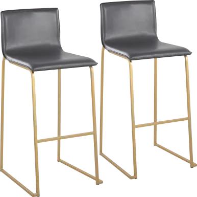 Glatigny I Gray Barstool Set of 2