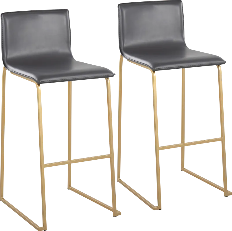 Glatigny I Gray Barstool Set of 2