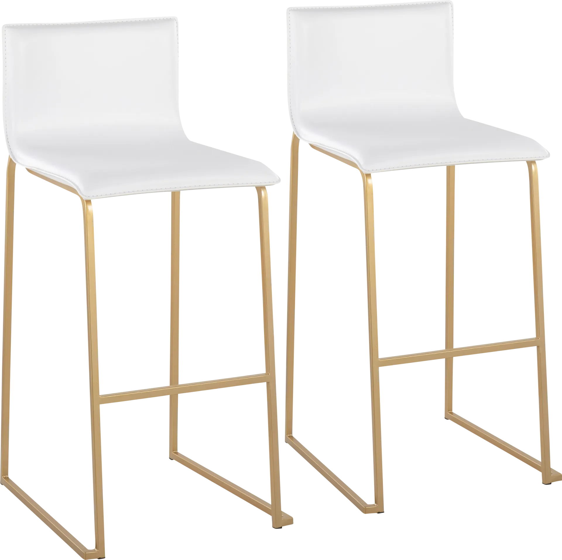 Glatigny I White Barstool Set of 2 - Image 1