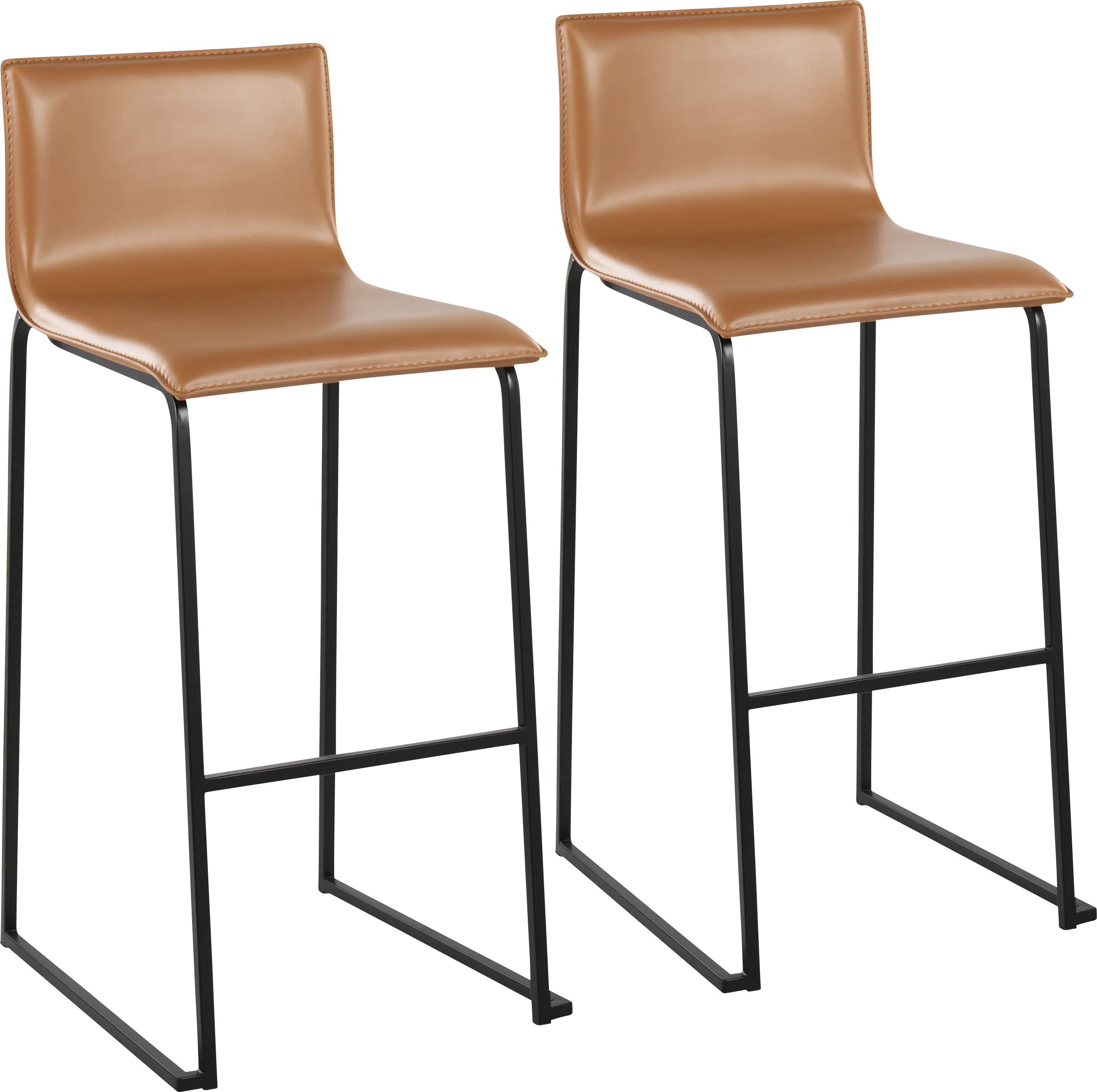 Glatigny II Camel Barstool Set of 2 - Thumbnail - Image 1