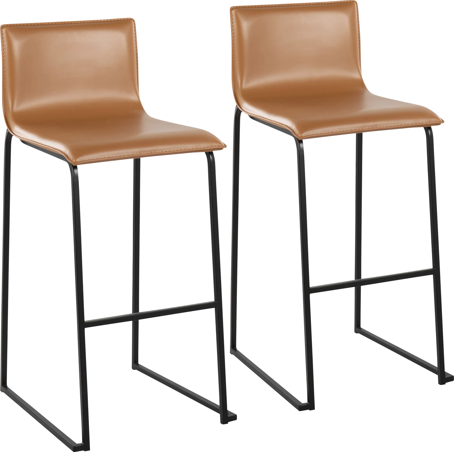 Glatigny II Camel Barstool Set of 2 - Image 1