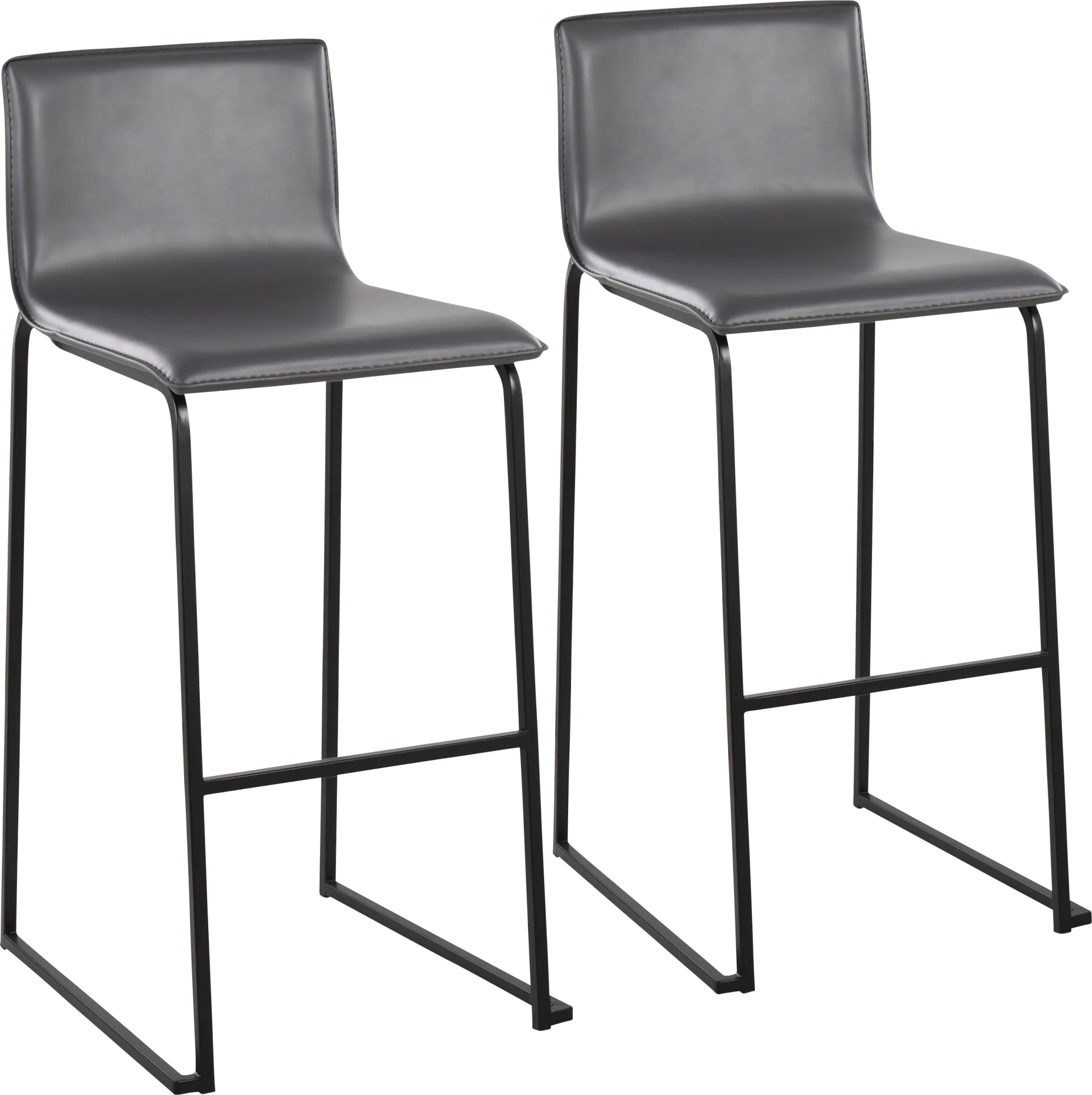 Glatigny II Gray Barstool Set of 2 - Image 1