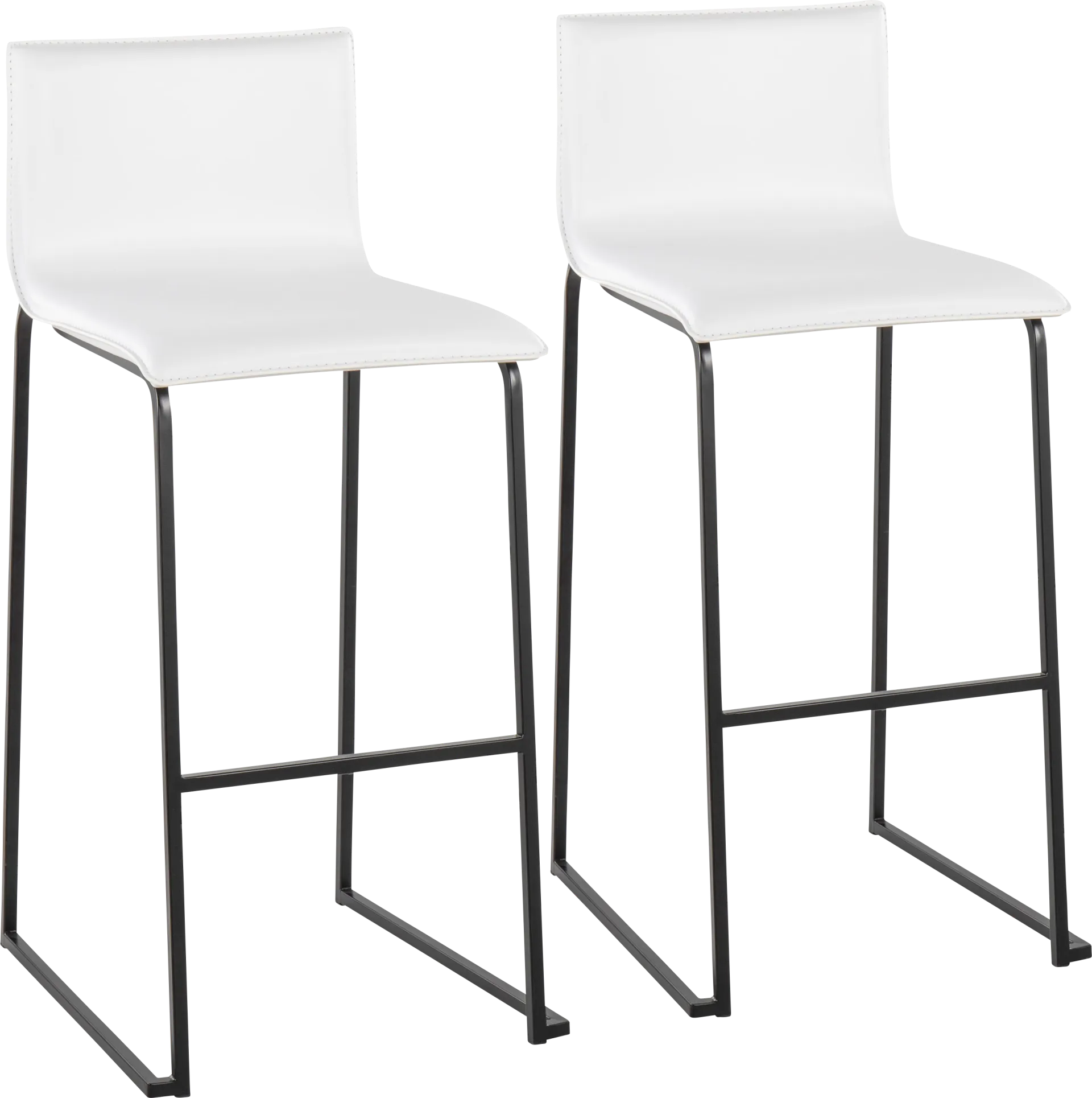 Glatigny II White Barstool Set of 2 - Image 1