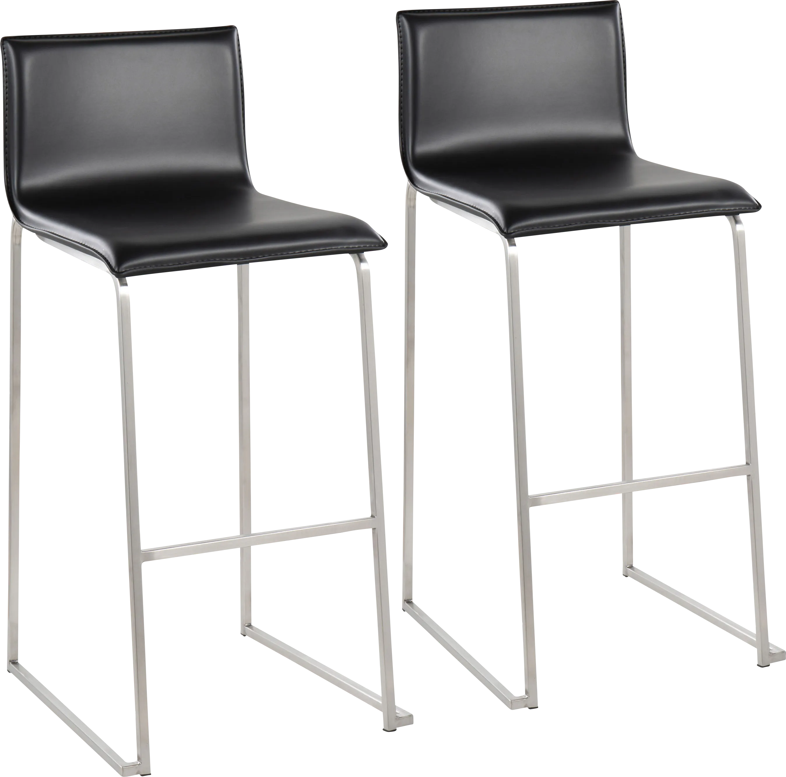 Glatigny III White Barstool Set of 2 - Thumbnail - Image 1