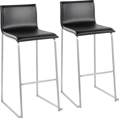 Glatigny III White Barstool Set of 2