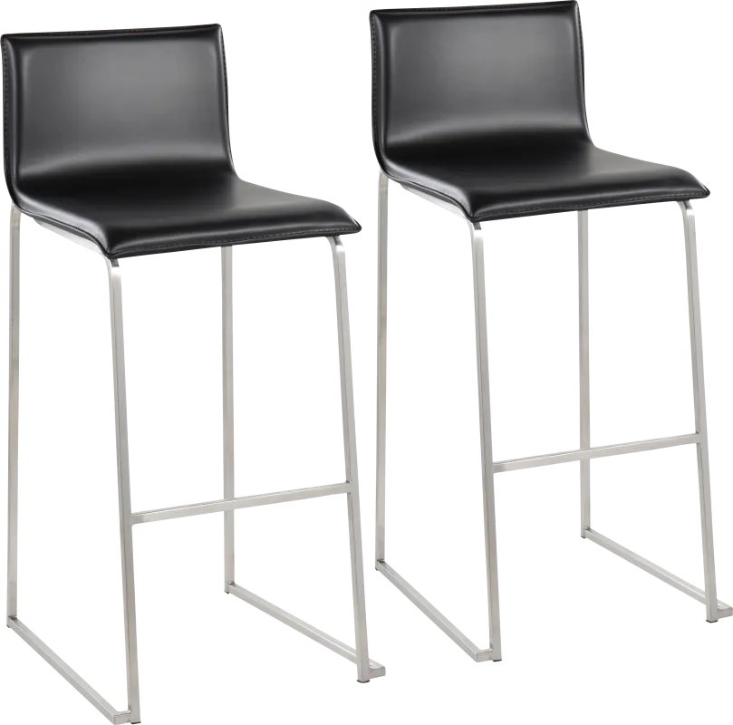 Glatigny III White Barstool Set of 2