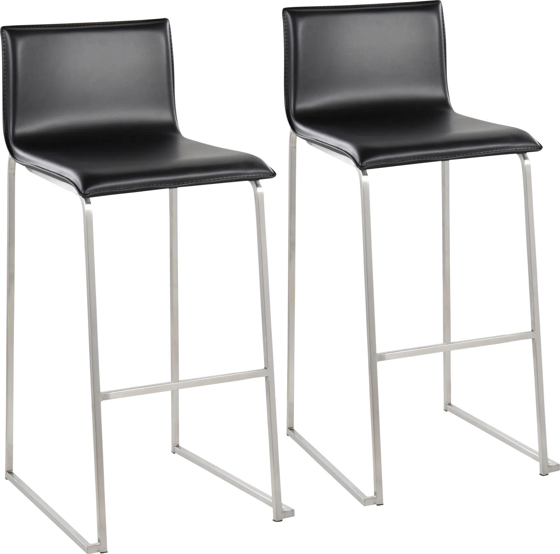 Glatigny III White Barstool Set of 2