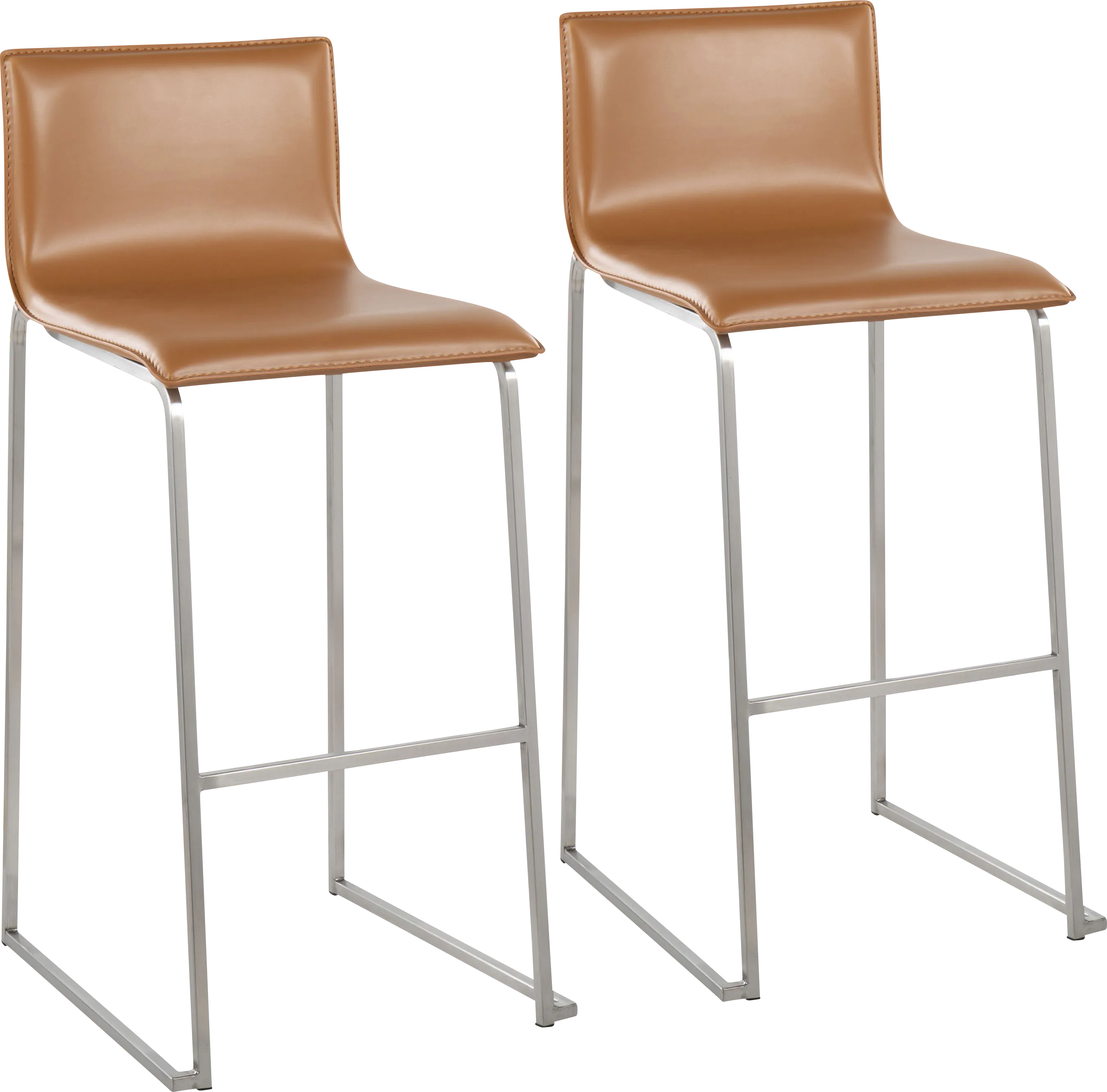 Glatigny III Camel Barstool Set of 2 - Thumbnail - Image 1
