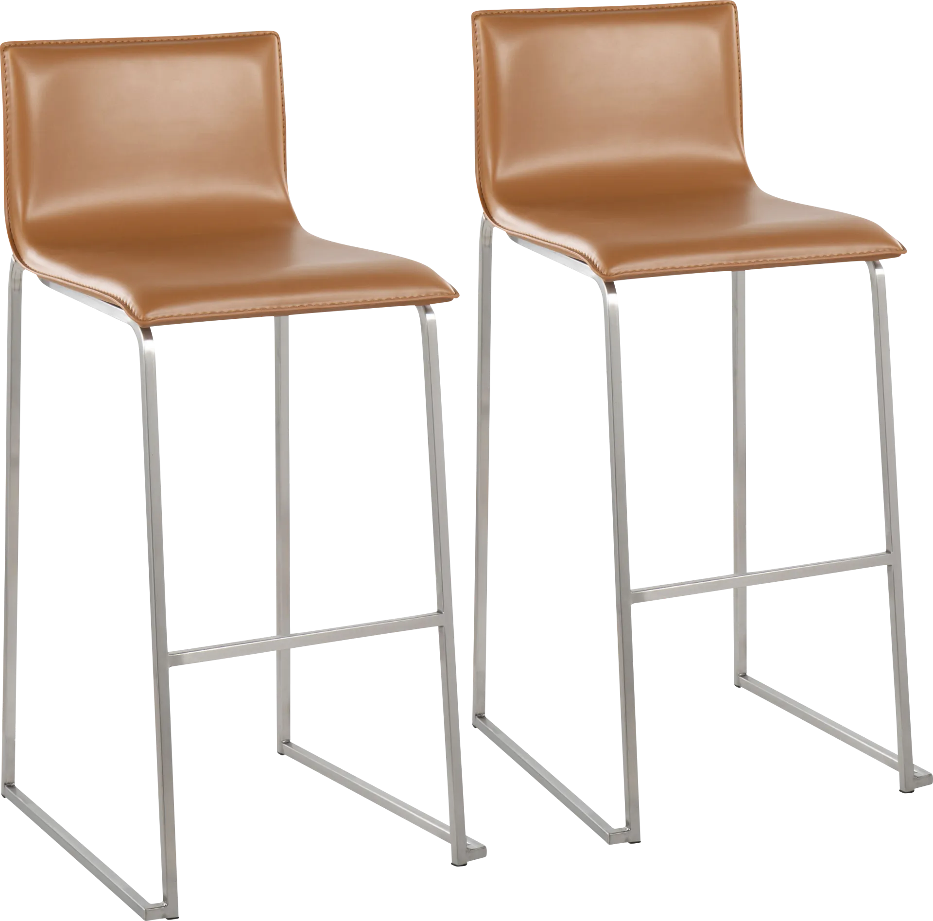 Glatigny III Camel Barstool Set of 2 - Image 1