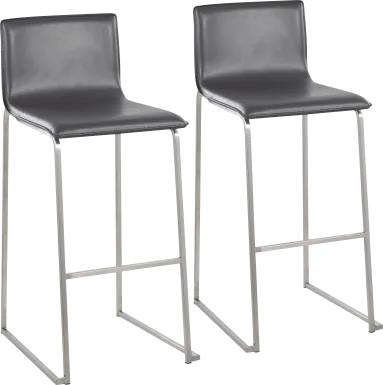 Glatigny III Gray Barstool Set of 2