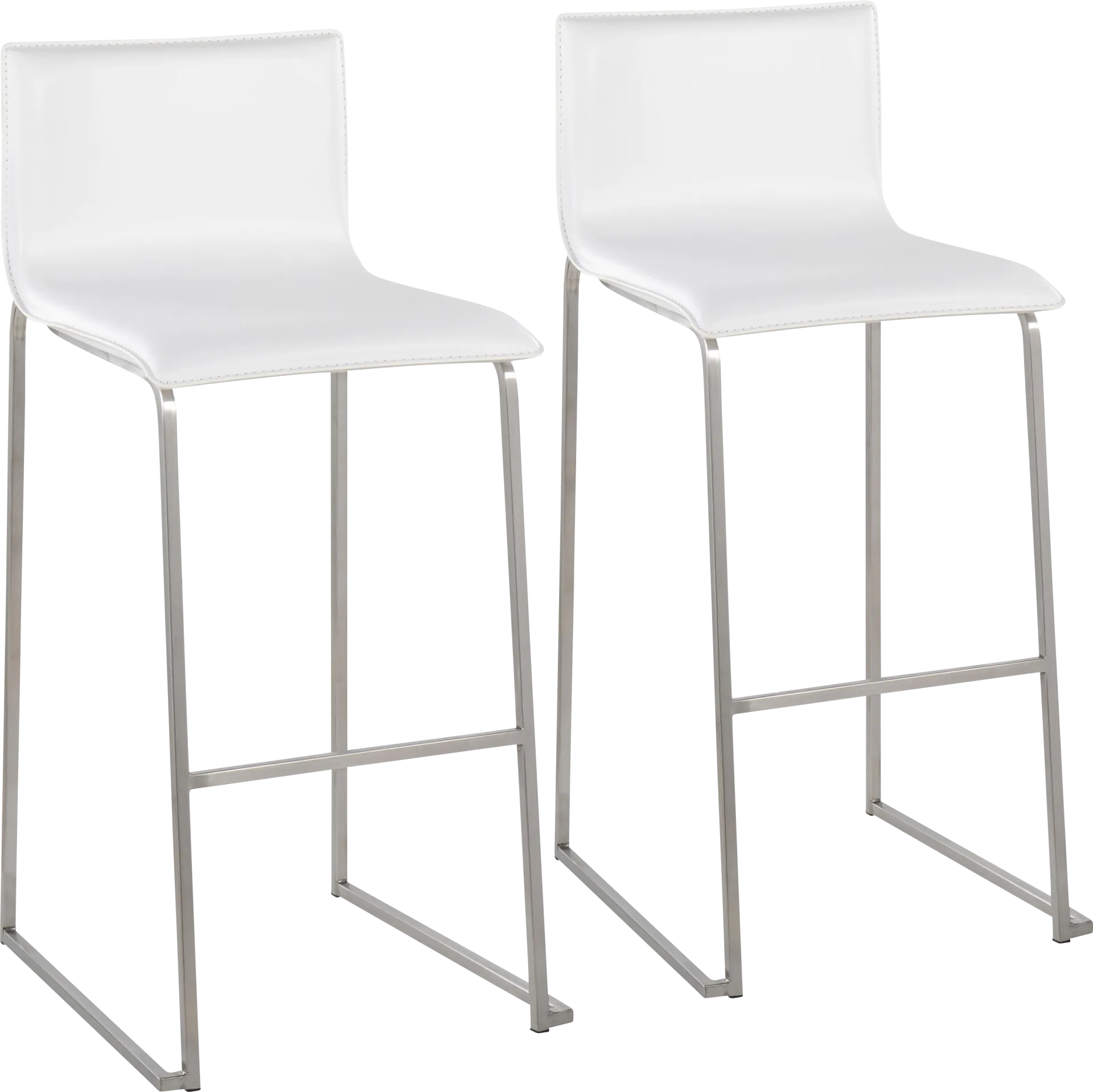 Glatigny III White Barstool Set of 2 - Image 1