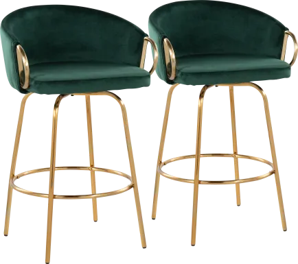 Amarante Green Counter Stool Set of 2