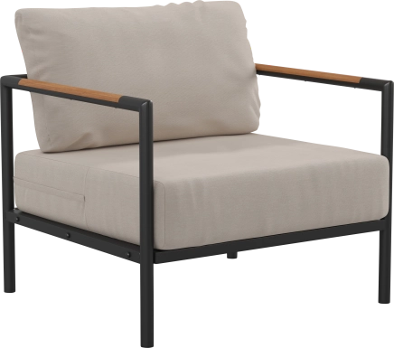 Outdoor Annelan Beige Accent Chair