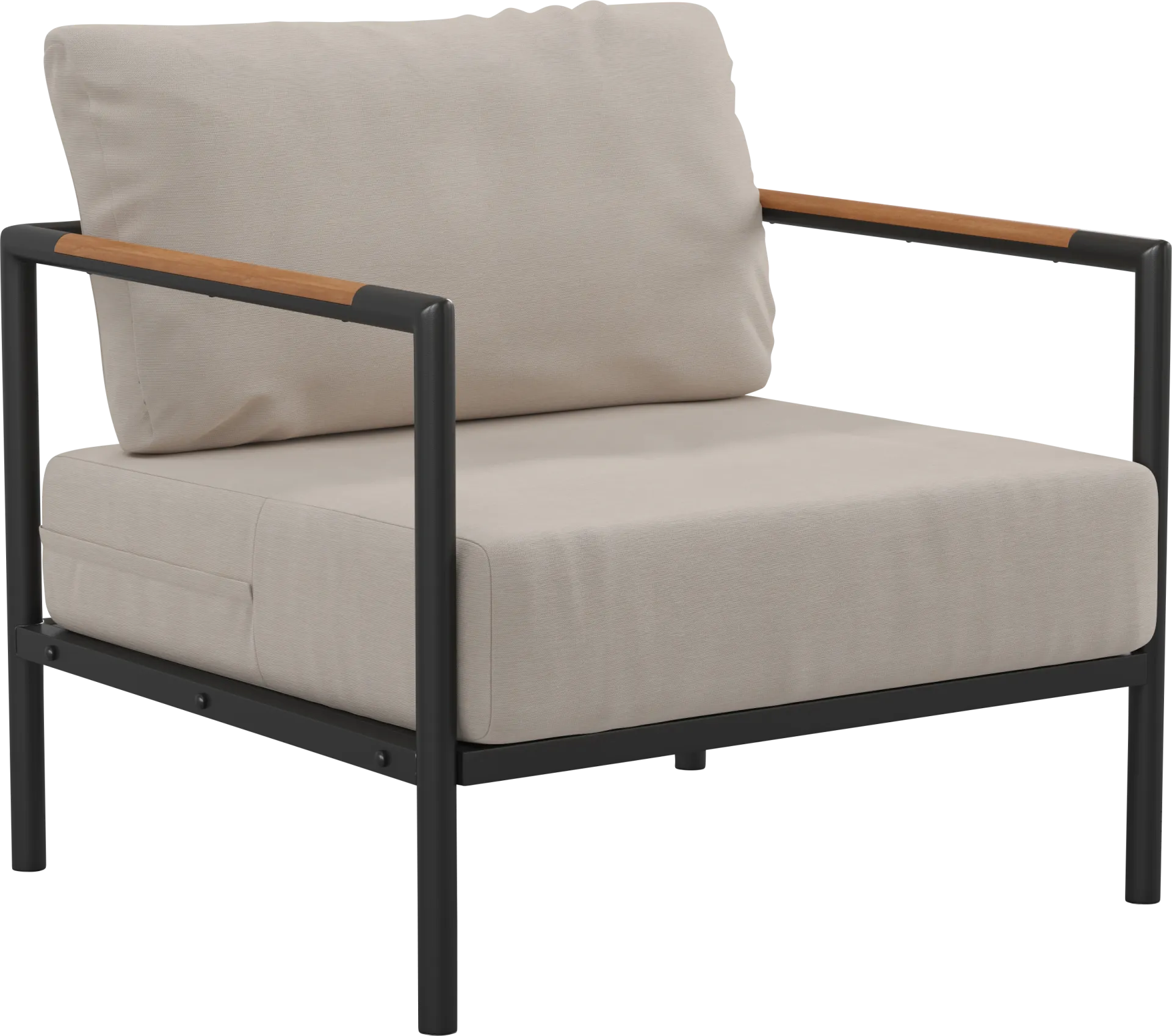 Outdoor Annelan Beige Accent Chair - Image 1