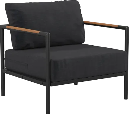 Outdoor Annelan Black Accent Chair