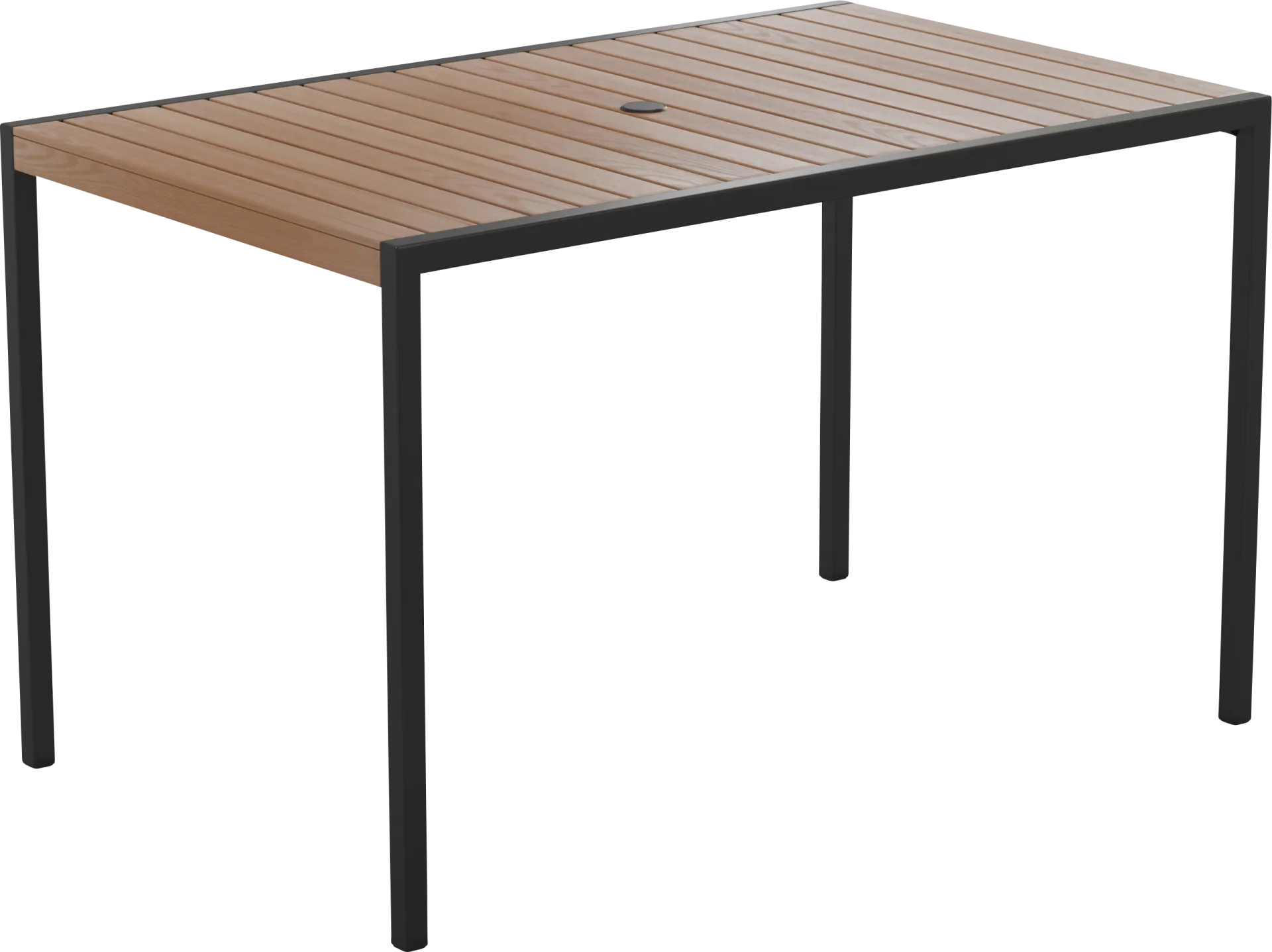 Outdoor Renoldor Brown Rectangular Dining Table - Image 1