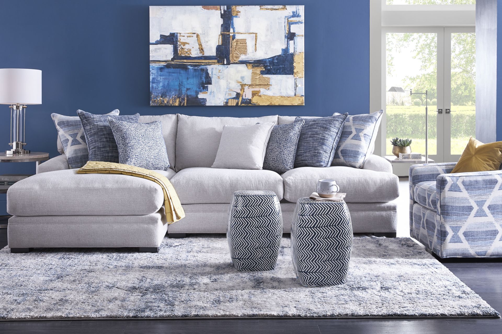 Bedford Park Ivory 2 Pc Sectional - Image 2