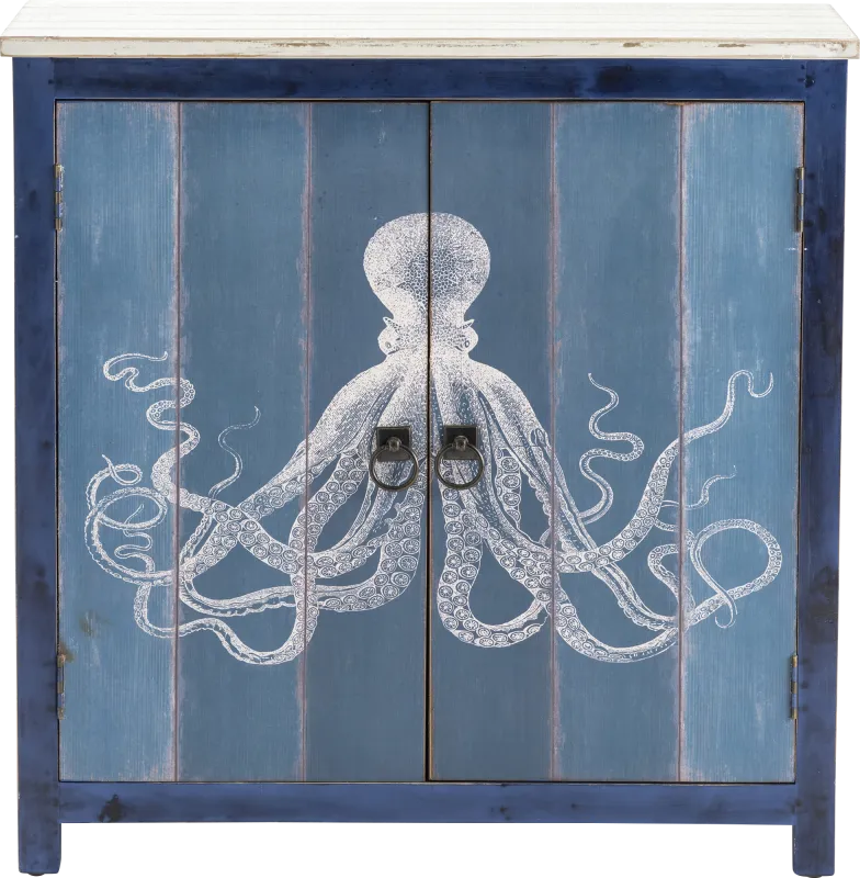 Ellanov Blue Accent Cabinet