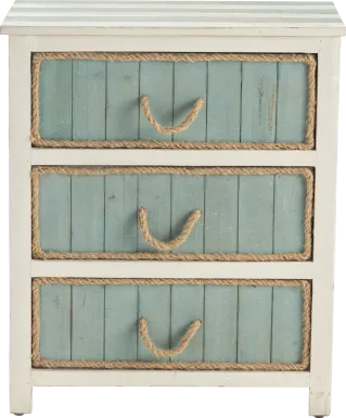 Elmar Sea Blue Accent Cabinet