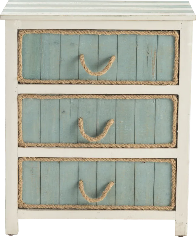 Elmar Sea Blue Accent Cabinet