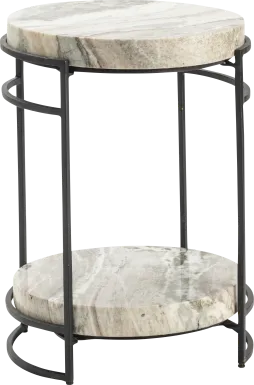 Helenanne White Accent Table