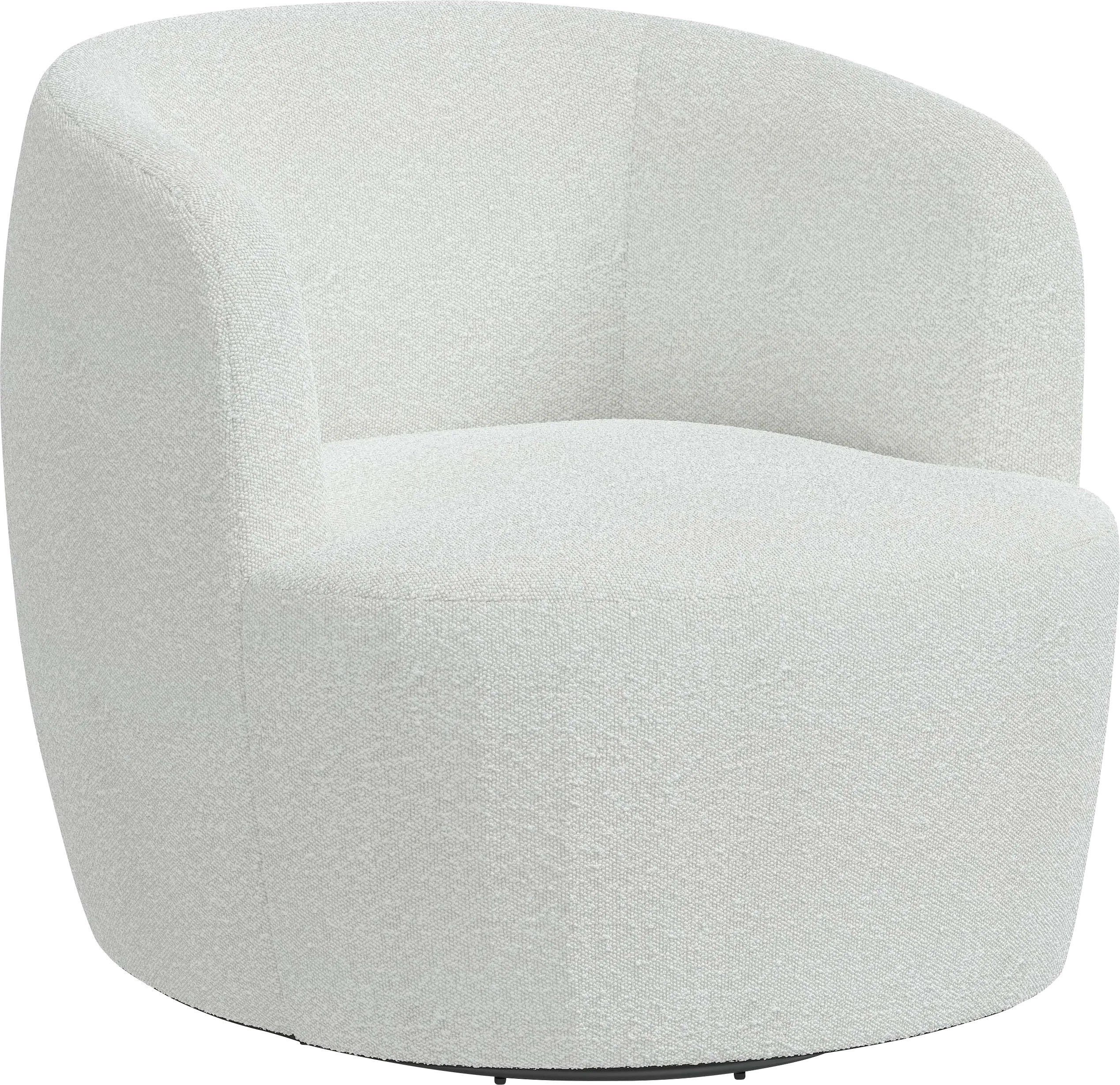 Elloran Cream Swivel Accent Chair - Thumbnail - Image 1