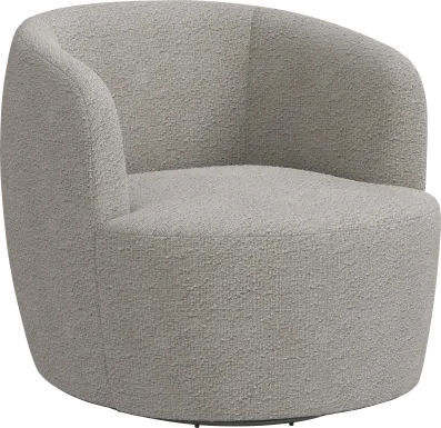 Elloran Gray Swivel Accent Chair