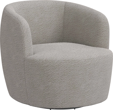 Elloran Gray Swivel Accent Chair