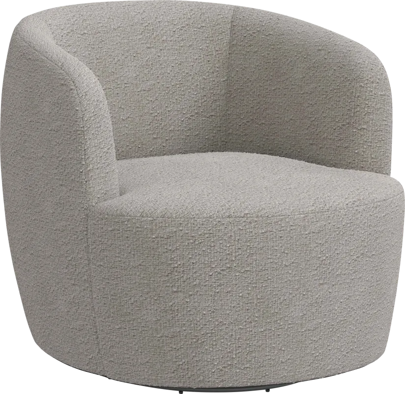 Elloran Gray Swivel Accent Chair