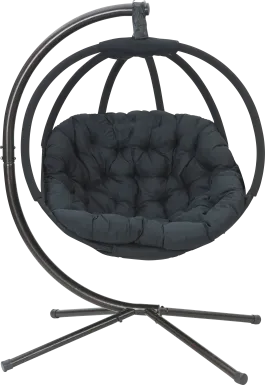 Outdoor Vanderpoel Black Hanging Chair