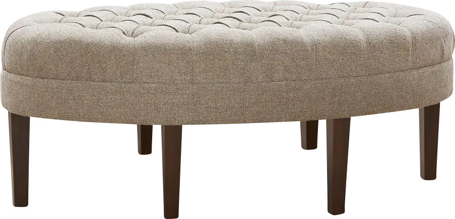 Thistlecroft Linen Ottoman - Image 1