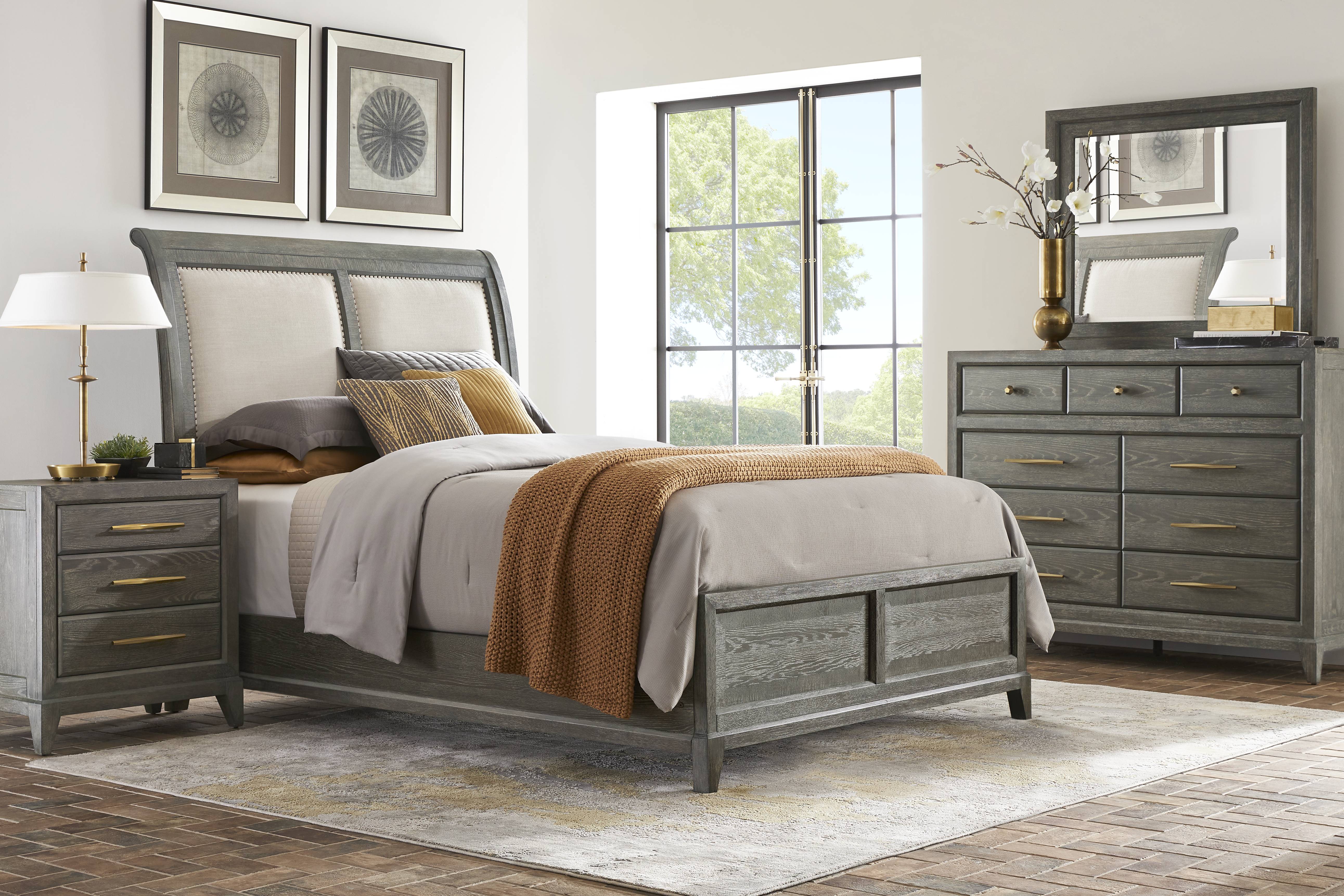 Kailey Park Charcoal 7 Pc Queen Sleigh Bedroom - Thumbnail - Image 1