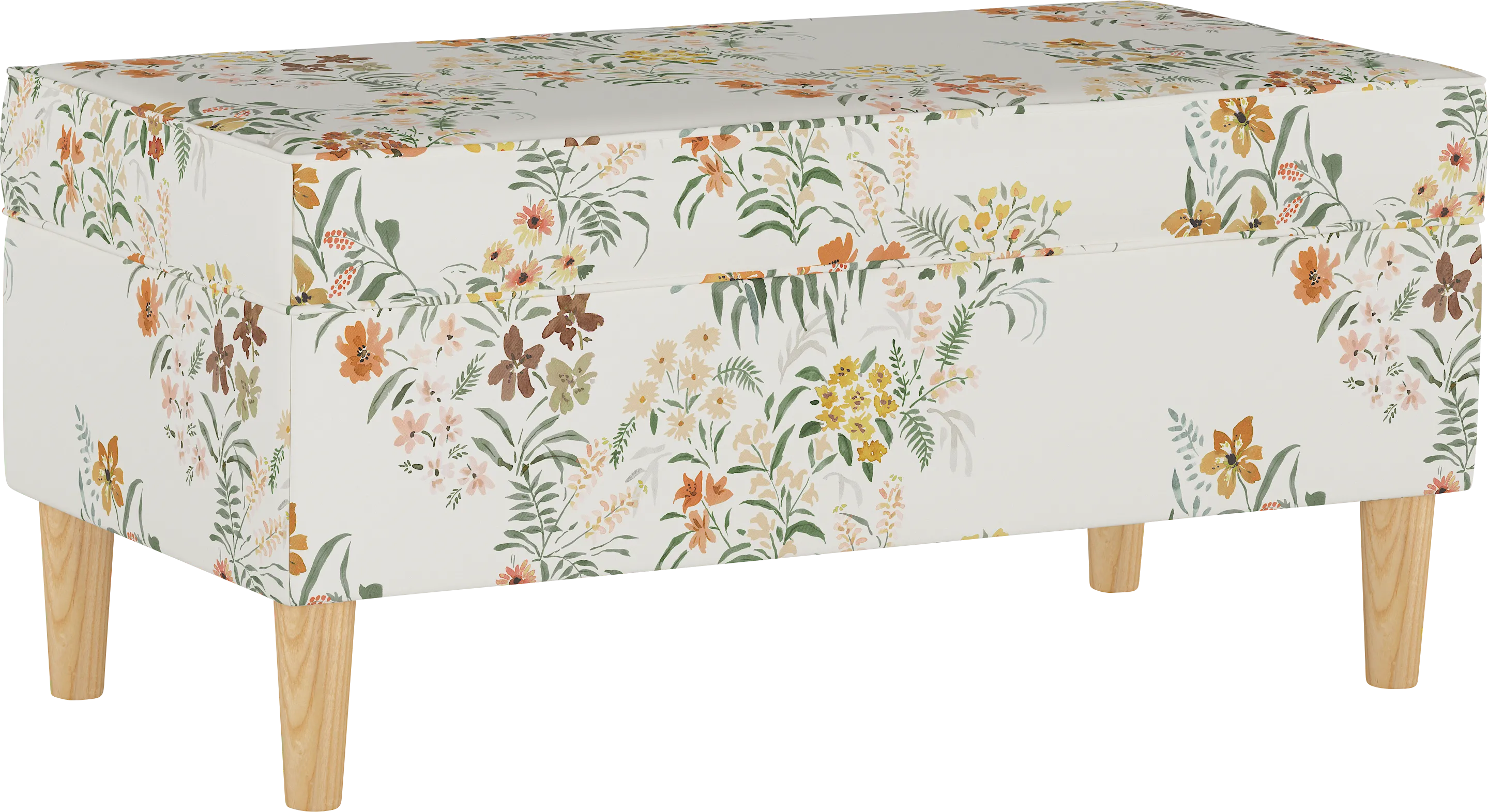 Pladson II Cream Storage Bench - Thumbnail - Image 1