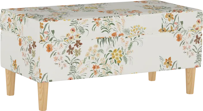 Pladson II Cream Storage Bench