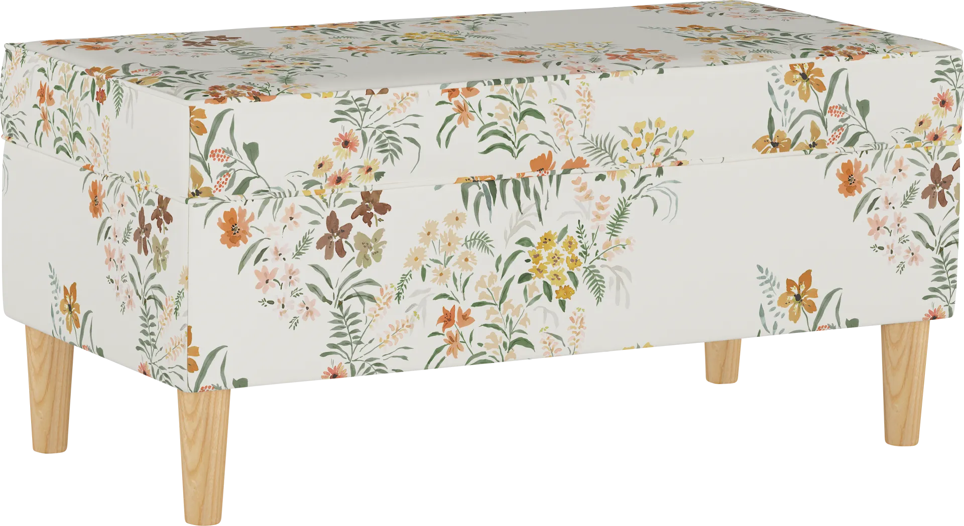 Pladson II Cream Storage Bench - Image 1