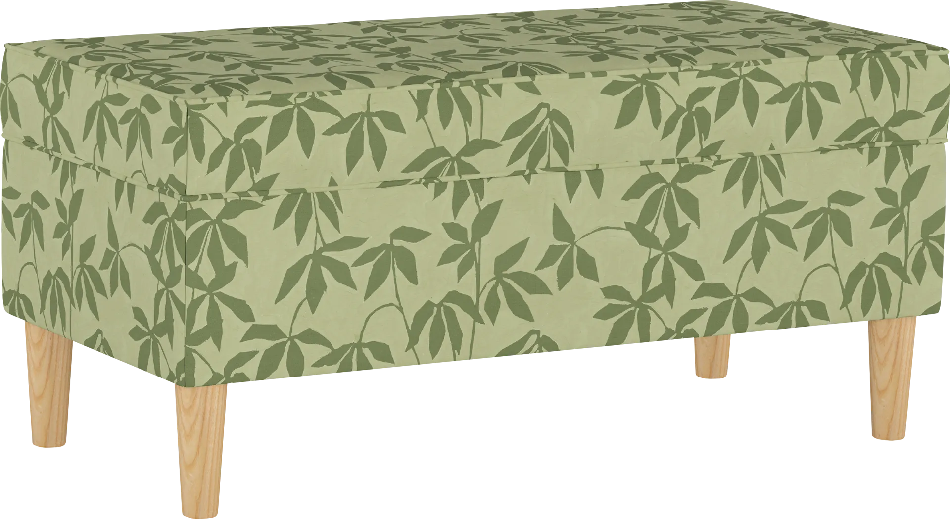 Pladson II Light Green Storage Bench - Image 1