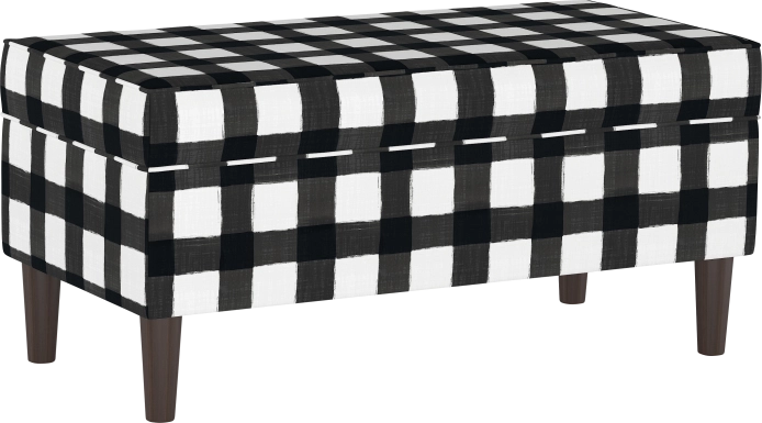 Ralson II Black Storage Bench