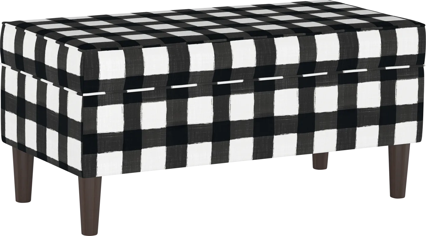 Ralson II Black Storage Bench