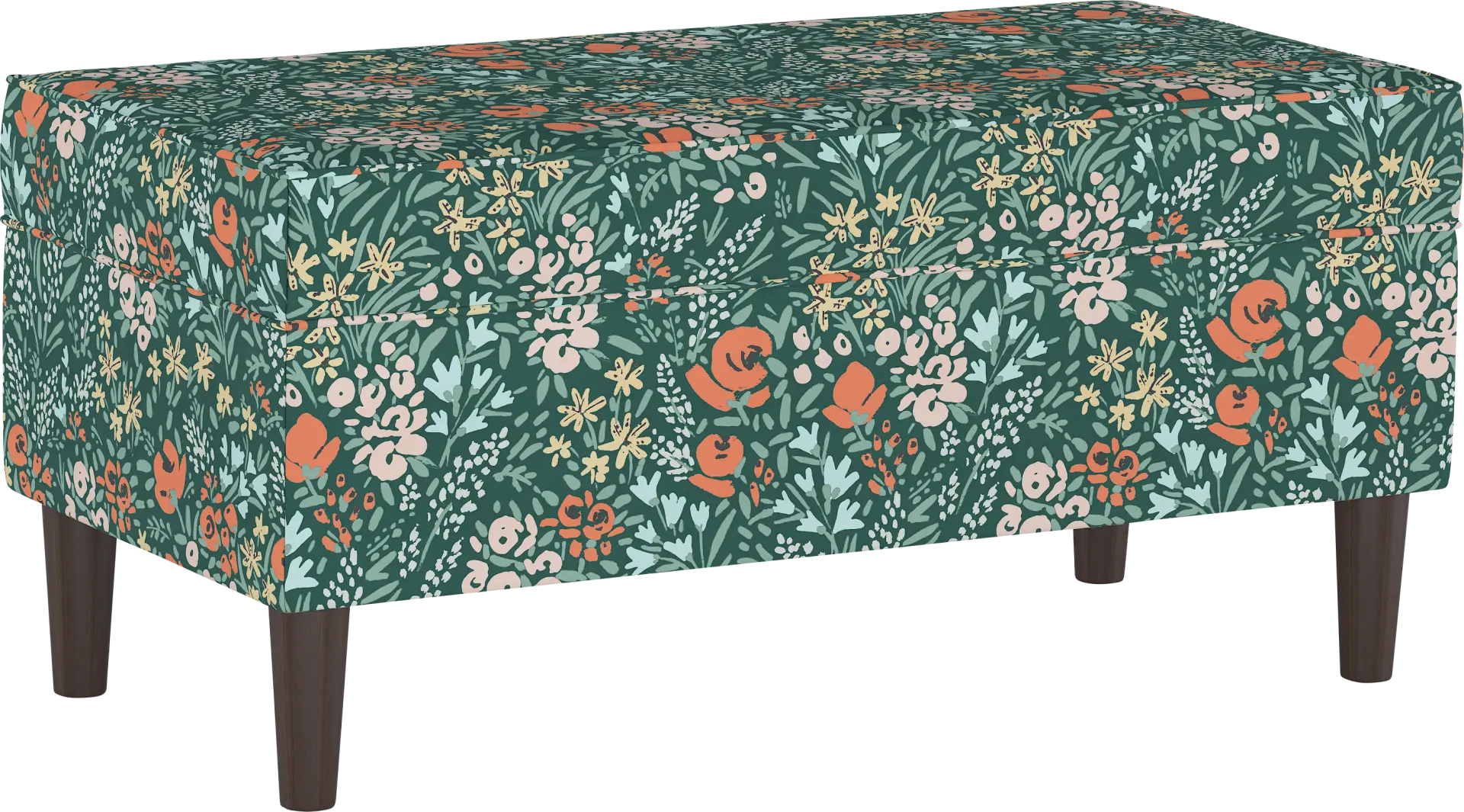 Ralson II Dark Green Storage Bench