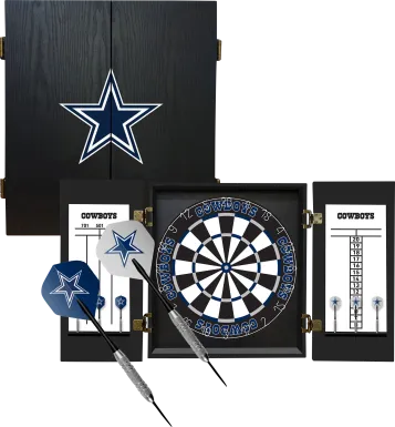 Dallas Cowboys Black Dartboard Set