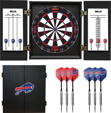 Buffalo Bills Black Dartboard Set
