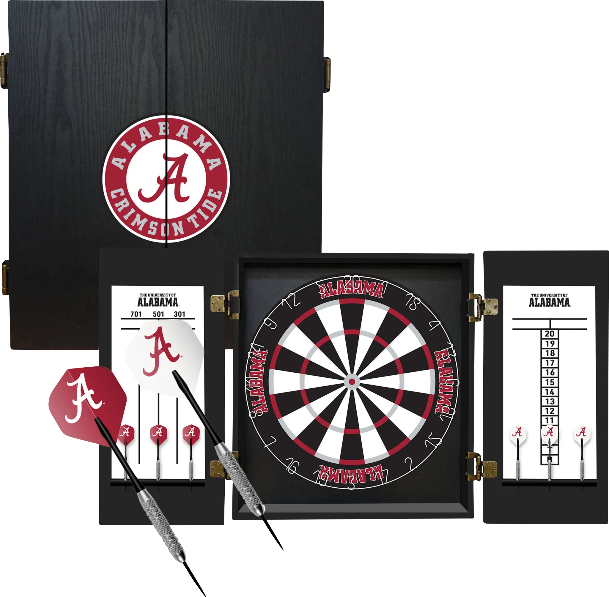 University of Alabama Black Dartboard Set - Thumbnail - Image 1