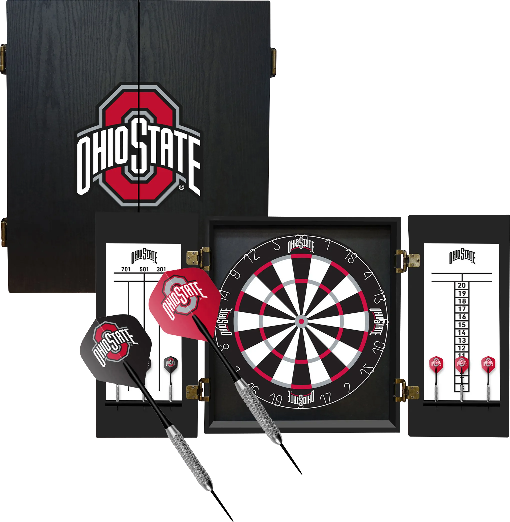 Ohio State Black Dartboard Set - Thumbnail - Image 1